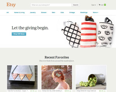 Etsy Screenshot Picture your crafts selling on Etsy