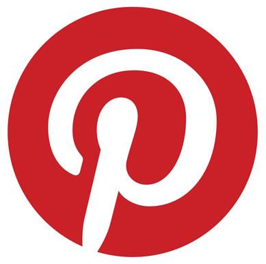 Red and White P icon for Pinterest
